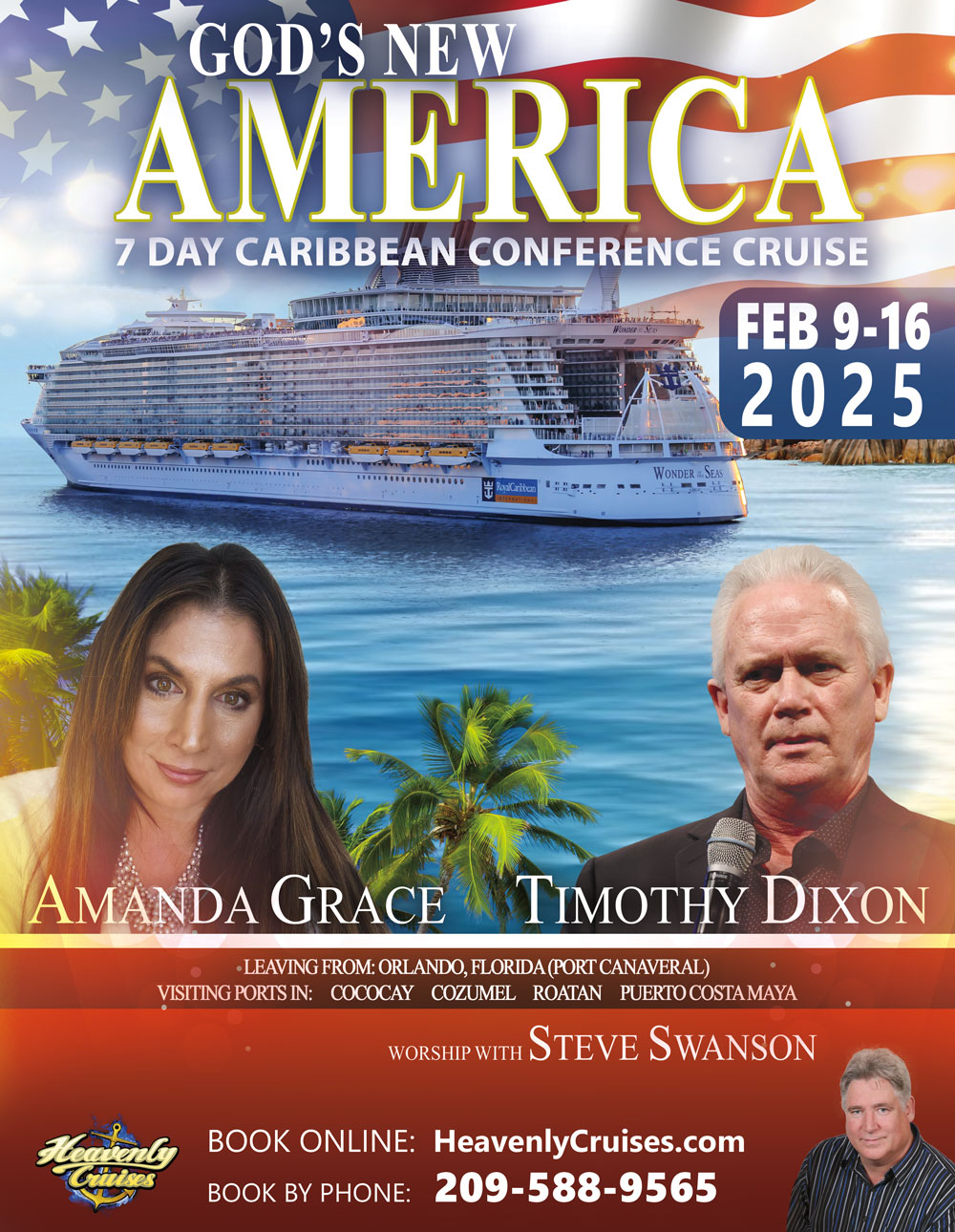 2025 Cruise Amanda Grace, Timothy Dixon, and Steve Swanson