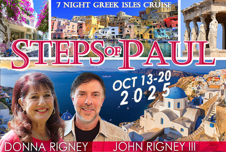 Donna Rigney – John Rigney III – Greek Isles Cruise 2025 – The Steps of Paul